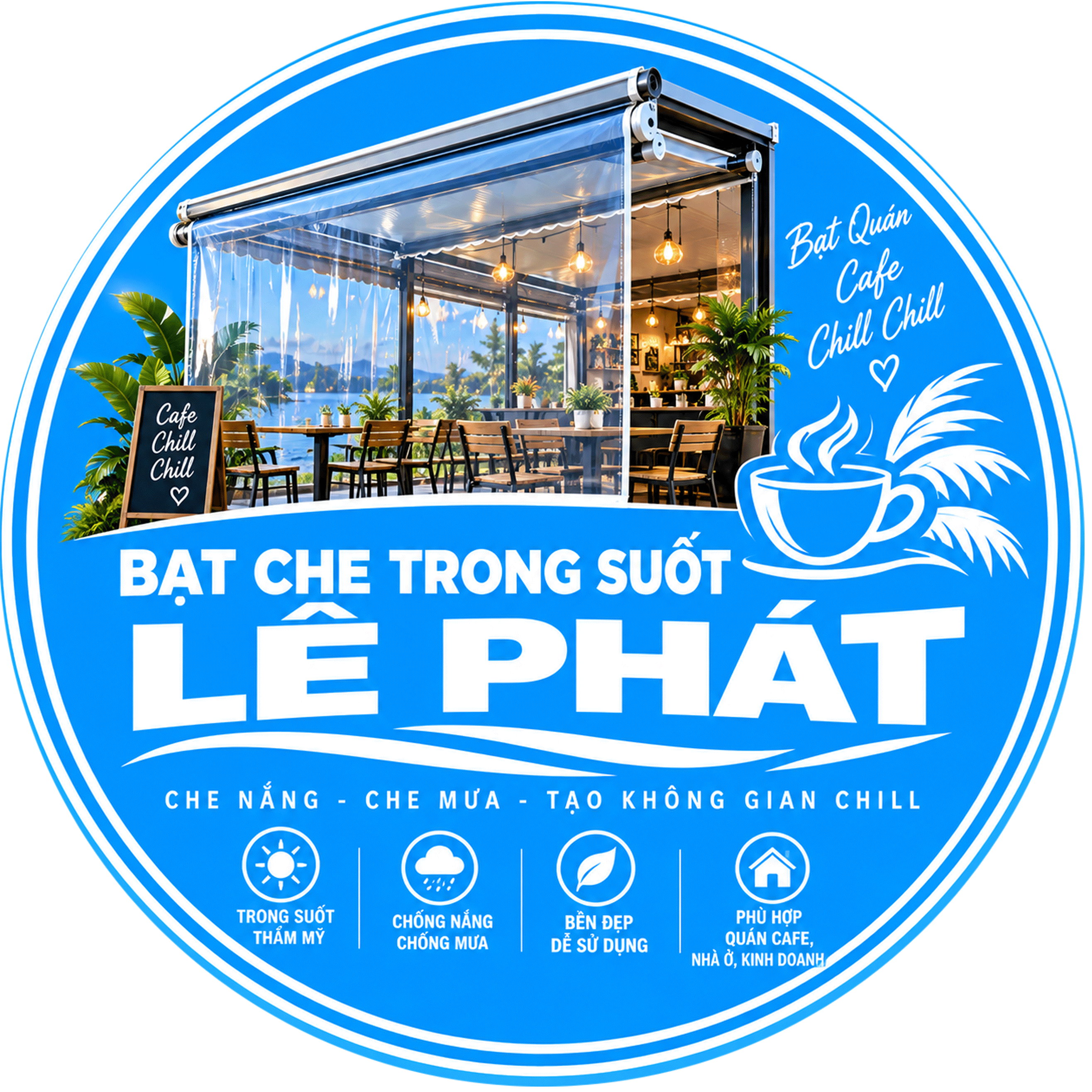 Cung Cấp Bạt Che Nắng Mưa PVC Trong Suốt Theo Yêu Cầu