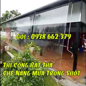 Thi Công Lắp Bạt Trong Suốt Nilon Che Nắng Quán Cafe Ở Thủ Dầu Một